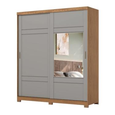 Imagem de Guarda Roupas Casal 2 Portas de Correr com Espelho 3 Gavetas Dalia