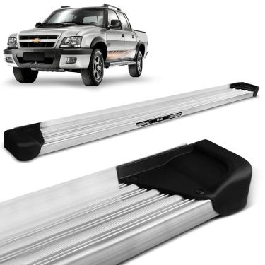 Imagem de Estribo Lateral S10 1995 a 2011 CD Alumínio Natural A3 Com A