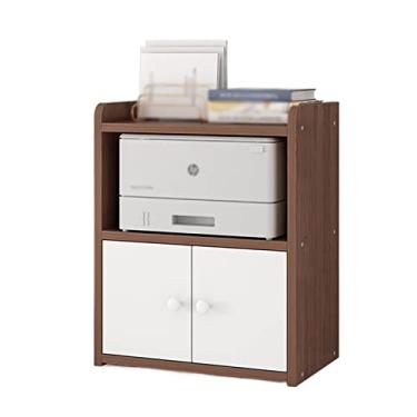 Imagem de SUNESA Suporte de impressão, suporte de impressora, armário, escritório, desktop, armazenamento, multicamadas, prateleira pequena, organizador de estante para casa, escritório, mesa de impressora (cor