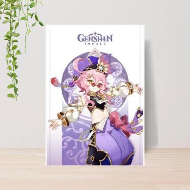 Imagem de Quadro Decorativo Jogo Genshin Impact A4  Placa MDF 004 - Lomi Art
