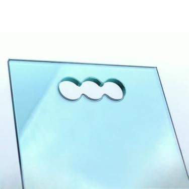 Imagem de Tábua De Vidro Temperado 30x21 Churrasco Carne Cozinha Vidro(Verde,10mm)