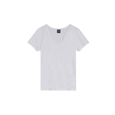 Imagem de Blusa gola V feminina em malha Essendi Blusa feminina em meia malha Essendi