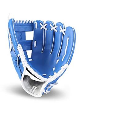 Imagem de Luva de beisebol desportos ao ar livre três cores luva de beisebol equipamento de prática de softball tamanho 10,5/11,5/12,5 mão esquerda para homem adulto mulher luvas e luvas de beisebol (col