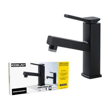 Imagem de Kokay Torneira Bancada Monocomando Bica Baixa Móvel - Preto