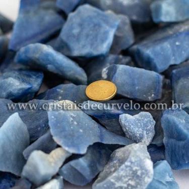 Imagem de 10 Kg de Cascalho Bruto de Quartzo Azul Natural de 10 a 70mm - Tipo B 