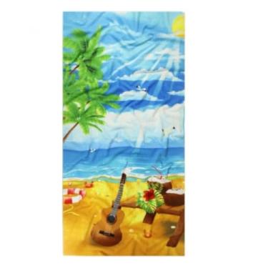 Imagem de Toalha de Praia, Toalha Praia Banho Gigante Banhão Piscina 1.40 X 70cm Aveludada Estampada(Estampa 1,4 unidades)