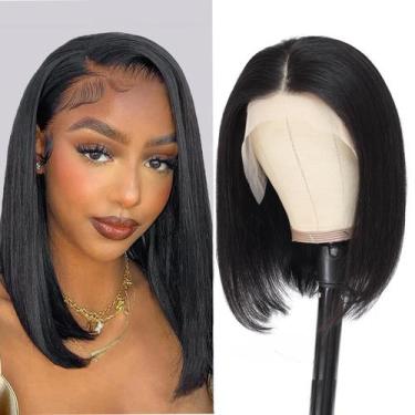 Imagem de Peruca Art Show Hair Short Bob 35 cm Cabelo humano 180% de densidade