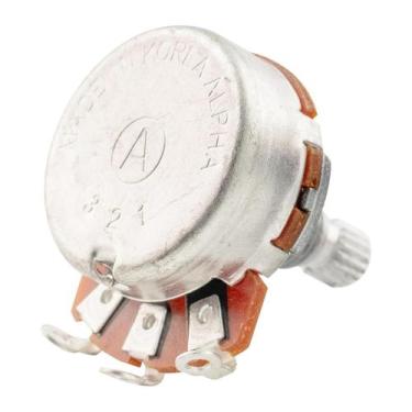 Imagem de Potenciômetro Alpha Base Grande Eixo Longo A500K Humbucker
