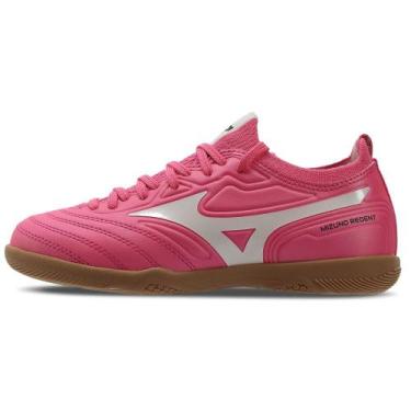 Imagem de Chuteira Futsal Mizuno Regent IN Junior, Rosa, 34