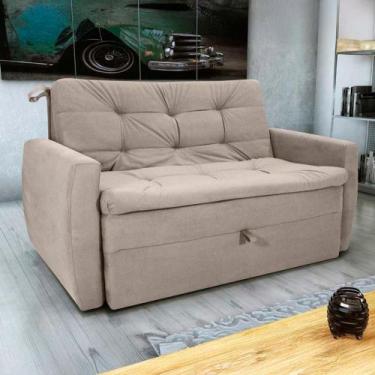 Imagem de Sofá Cama2 Lugares compacto Retratil Meg Matrix, VELUDO TURKEY CAPUCCI
