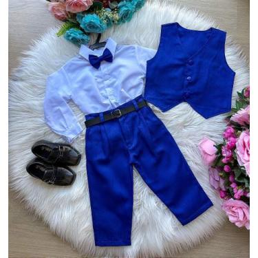 Imagem de Conjunto Miss Cherry Social com Colete Azul Royal Completo, 12