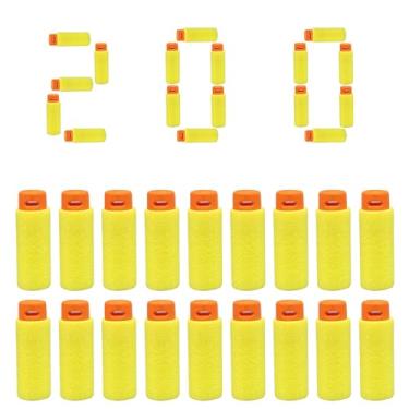 Imagem de lififun- Lififun 200 peças de dardos macios de meio comprimento compatíveis com Dart Zone, Adventure, Nerf, Worker - para lançadores de dardos de espuma e pontas de armas de brinquedo 14+ (amarelo)