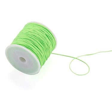 Imagem de 100 jardas/rolo 0,8 mm fios trançados de nylon lima chinês cordão para joias cordas de miçangas para artesanato faça você mesmo Kumihimo pulseiras de macramê para fabricação de suprimentos