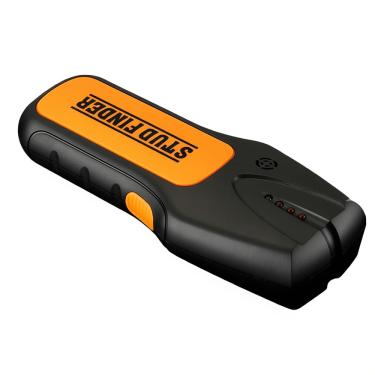 Imagem de Detector de Metal Profissional para Parede, Scanner Digital para Localização de Cabos, Canos e Metais, Design Ergonômico, Preto e Laranja