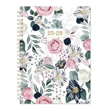 Imagem de Agenda mensal 2025-2029 - planejador de 5 anos 2025-2029, janeiro de 2025 a dezembro de 2029, 16,3 cm x 21,6 cm, planejadores de 60 meses/Calednar com bolso duplo lateral + capa de polipropileno