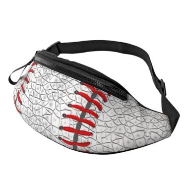 Imagem de Pochete bolsa de cintura ajustável para homens, mulheres, viagens, caminhadas, ciclismo, corrida, Baseball, One Size