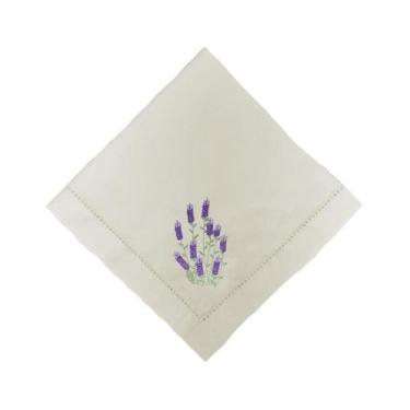 Imagem de Guardanapo Algodão Com Ajour Cru Flor - Decortextil