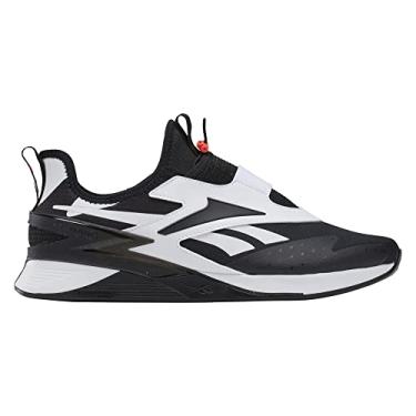 Imagem de Reebok Tênis unissex adulto Nano X3 Froning Cross-Training, Preto/Branco/Neon Cherry, 15.5 Women/14 Men