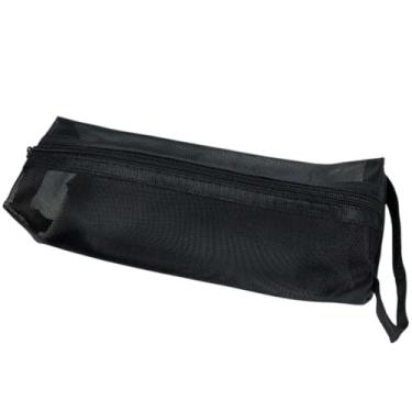 Imagem de Estojo de Lápis, Estojo Escolar Necessarie Simples de Tela Diversas com Zíper(Preto)