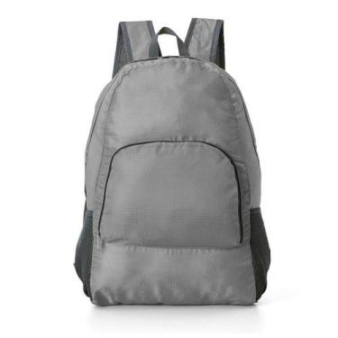 Imagem de Mochila Mala Dobravel Impermeável Viagem Camping - Mundo Thata, Cinza