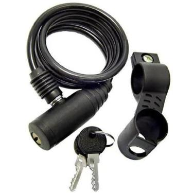 Imagem de Cadeado Cabo Aço 1mt X 12mm Bike Moto 2 Chaves - elleven
