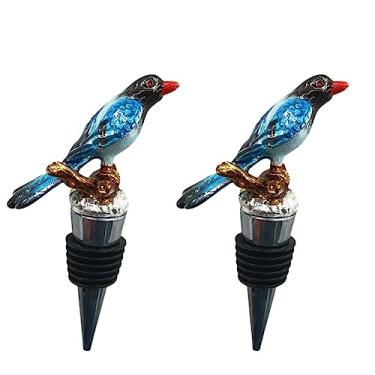 Imagem de Rolhas de vinho em formato de pássaro para garrafas de vinho, silicone, reutilizável, tampa de saída de vinho, tampa de garrafa, rolhas seladoras de garrafas, acessórios de vinho fofos, acessórios