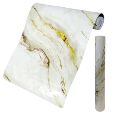 Imagem de Papel de Parede Autocolante Adesivo Marmore Reforma Obra Construçao Reparo  Casa Envelopamento Bancada Moveis