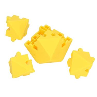 Imagem de Generic Brinquedo Educacional Seguro do Conjunto do Enigma ABS para Desenvolver a Observação e a Imaginação, Crianças Ideais Aniversário (Amarelo)