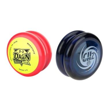 Imagem de Kit Com 2 Yoyo De Rolamento D1 E D3 Ioiô Profissional (Amarelo e Azul)