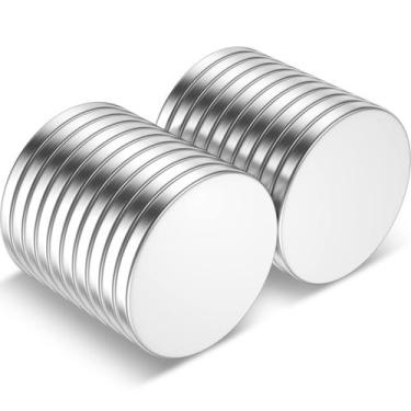 Imagem de Ímãs de neodímio Keukenket 20 unidades de 2x0,2 cm para artesanato e e