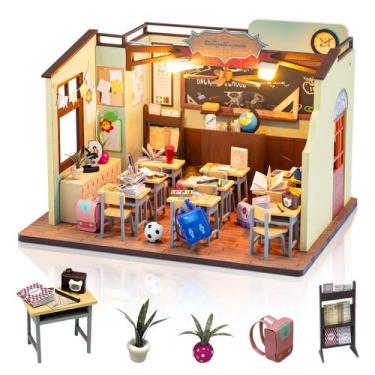 Imagem de Kit de casa em miniatura Foyucool DIY Doll House para adultos