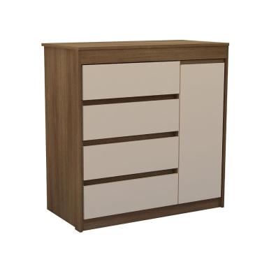 Imagem de Cômoda Uni com Sapateira 1 Porta 4 Gavetas Luciane