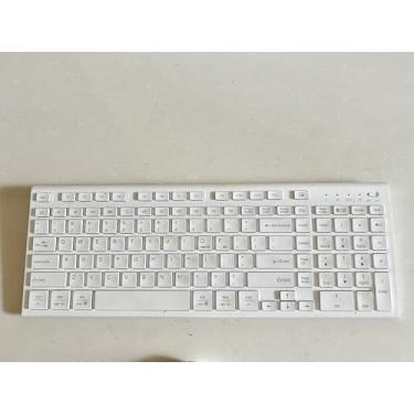 Imagem de Teclado e mouse sem fio branco