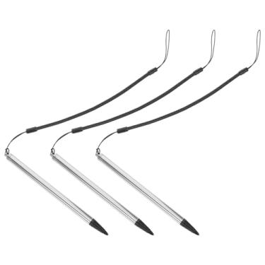 Imagem de Lurrose Conjunto de 3 Canetas Stylus Universais: Caneta Stylus Resistiva para Telas Sensíveis Ao Toque Em Tablets E Mesas Digitalizadoras - de Desenho Resistiva Anti-perda Com Cordão Espiral