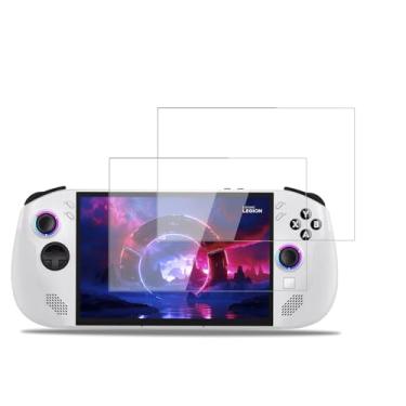 Imagem de KONXISA Pacote com 2 protetores de tela para Lenovo Legion GO S 2025, protetor de tela de vidro temperado para jogadores, 9 durezas, película protetora transparente HD antiarranhões e sem bolhas