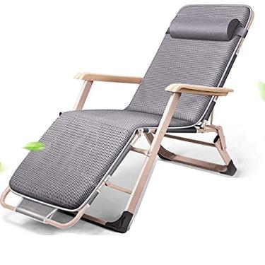 Imagem de Espreguiçadeira multiposição, cadeiras reclináveis dobráveis para acampamento, cadeiras ao ar livre, cadeira portátil, pátio piscina ao ar livre reclinável de gramado - 13