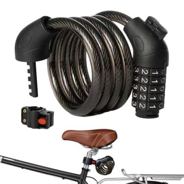 Imagem de Trava de scooter – Combinação de bloqueio de bicicleta antifurto resistente, material de ciclismo para escola, deslocamento, skate, carrinho, adulto, cidade, exterior, estrada, jovem