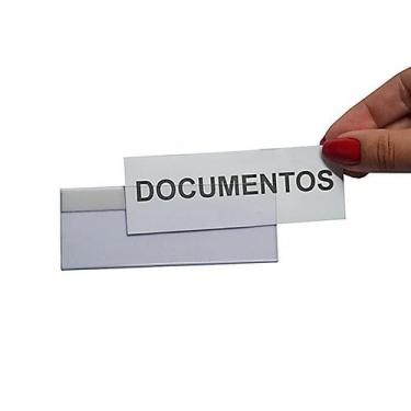 Imagem de 15 Expositores Identificador Lojas Etiquetas Gavetas Gondola - LRP