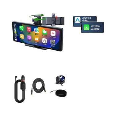 Imagem de Câmera Veicular 4K 2160P De 10,26 Polegadas Com Carplay E Android Auto