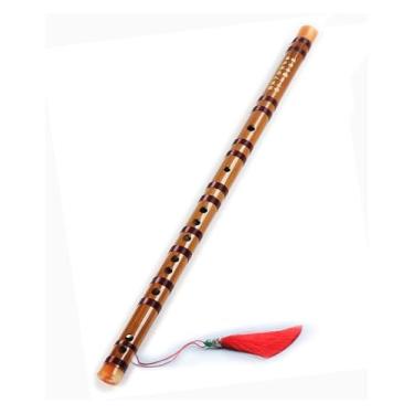 Imagem de Flauta de bambu flauta profissional uma entrada de lição flauta transversal flauta adulto F Tune G Tune (cor natural tom D)