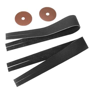 Imagem de simhoa Correias para pratos, acessórios para instrumentos de percussão, correias para pratos para apresentações, Preto com Almofadas