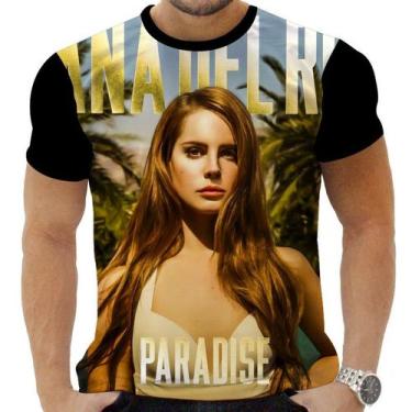 Imagem de Camiseta Camisa Personalizada Rock Lana Del Rey Cantora 3 - Obsidiana 