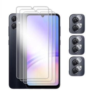 Imagem de Para Samsung Galaxy A06 4G, vidro de 6,7 polegadas com cola completa e transparente com protetor de tela temperado