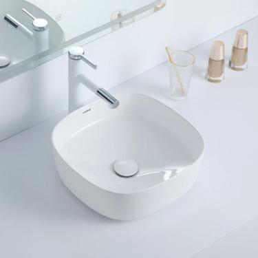 Imagem de Cuba Deend De Cerâmica Quadrina MorbidaLuce Banheiro 37x37x14cm