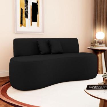 Imagem de Sofá Orgânico Curvo Living Manhattan 150cm 02 Lugares material sintéti