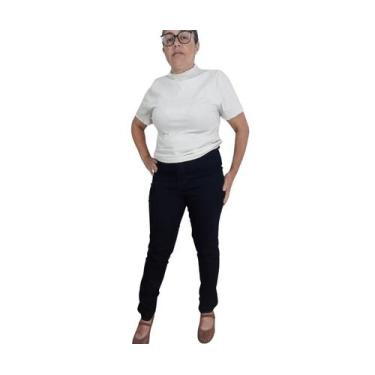 Imagem de Calça Feminina Jeans Skinny Cintura Alta - Levanta Bumbum e Realça Sua