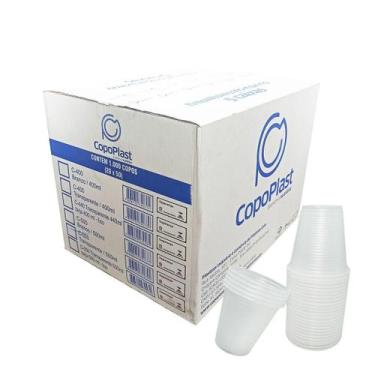 Imagem de Kit Ml Copo 500 Ml Branco Ps Descartável 10 Pct C/50 - Copoplast