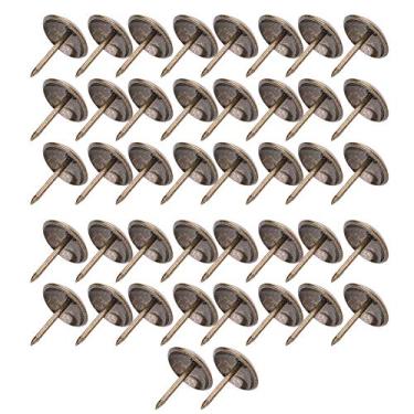 Imagem de 50 PCS Espessado Estofamento Pregos Tachas Pino Cabeça Redonda Decorativa Tachinha Peças de Hardware para Móveis Sofá Decoração Artesanal Ferro Bronze Verde 16x20mm 18x23mm (16 * 20mm (engrossado))