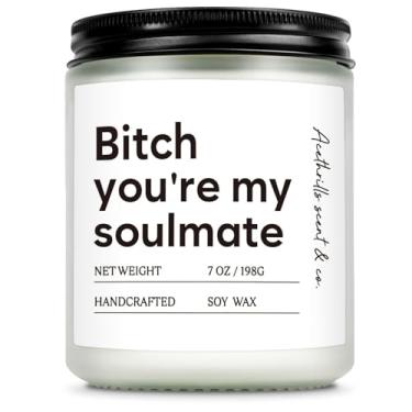 Imagem de Vela Soulmate - Presentes de namorada e namorado para namorada, presente de aniversário para mulheres, presentes I Love You para sua esposa