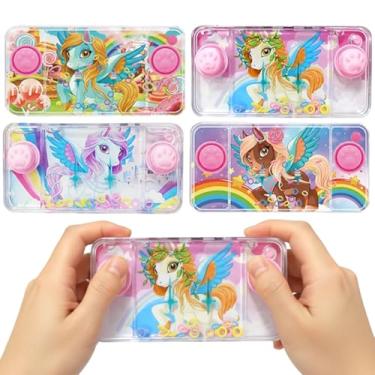 Imagem de Kit 5 Jogos Aguaplay Water Game Argolas Unicórnio Pony para Lembrancinha de Festa